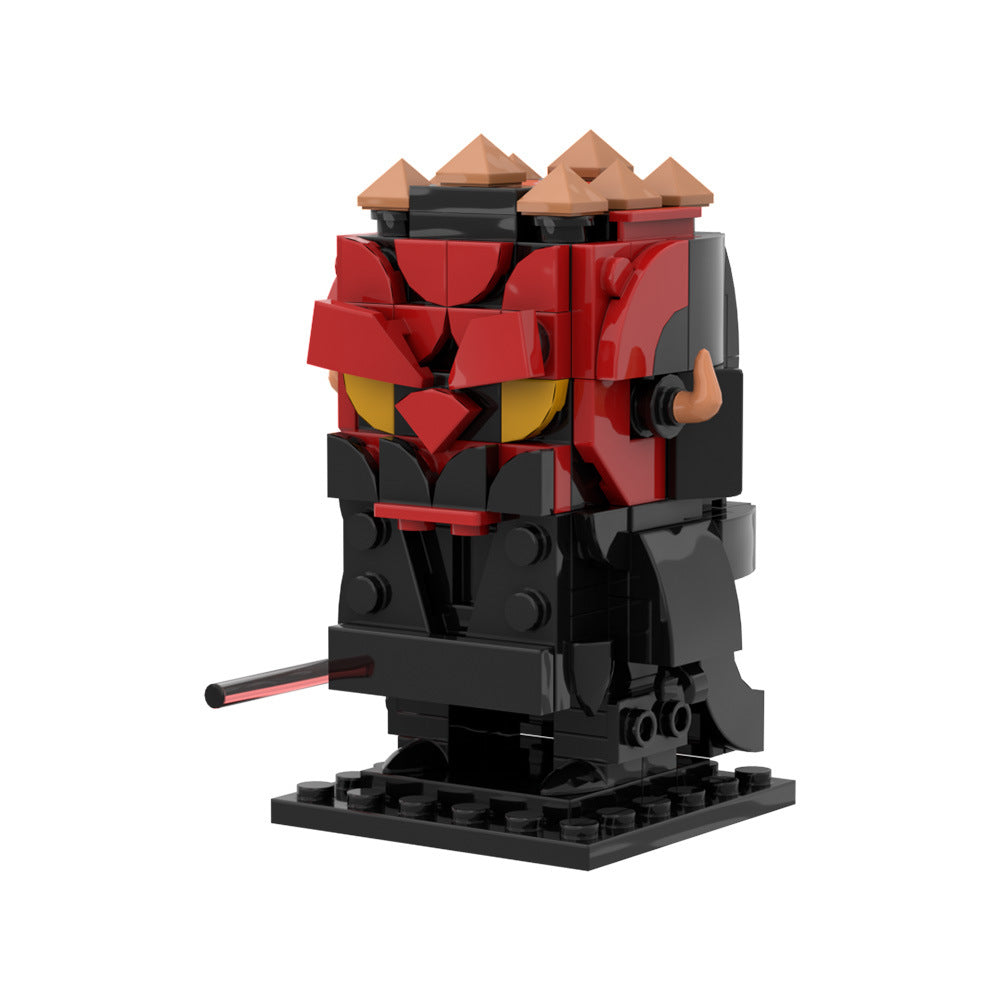 darth maul brickheadz building set | lego compatible - 5