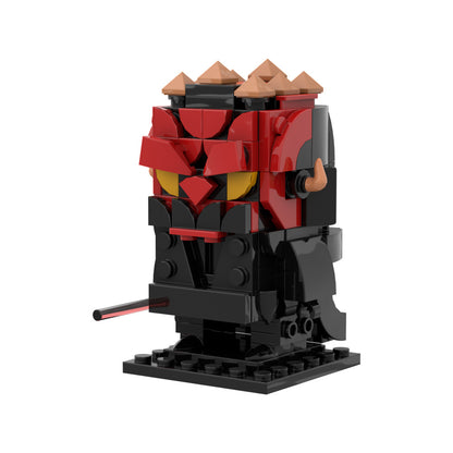 darth maul brickheadz building set | lego compatible - 5