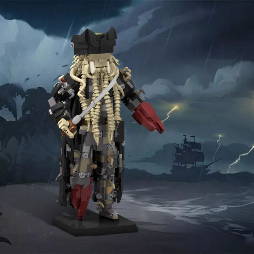 davy jones figurine building set | potc | moc-205220 - 1