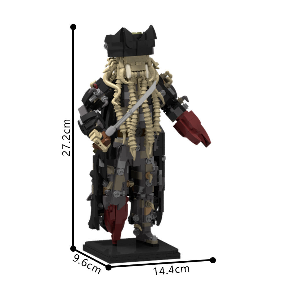 davy jones figurine building set | potc | moc-205220 - 1