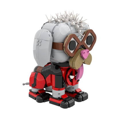deadpool dog building set | lego compatible - 2