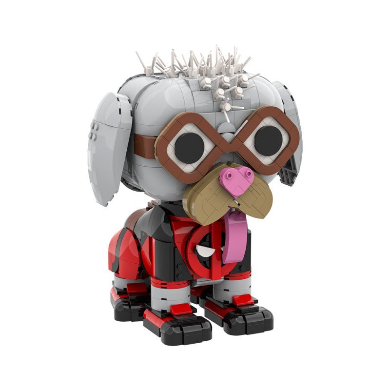 deadpool dog building set | lego compatible - 3
