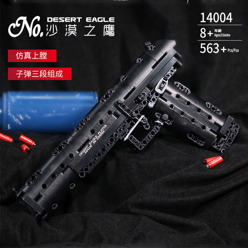 desert eagle pistol gun building blocks - 563 pcs | mouldking 14004 - 1