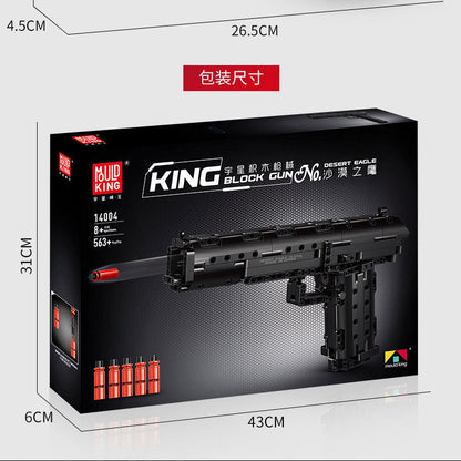 desert eagle pistol gun building blocks - 563 pcs | mouldking 14004 - 8