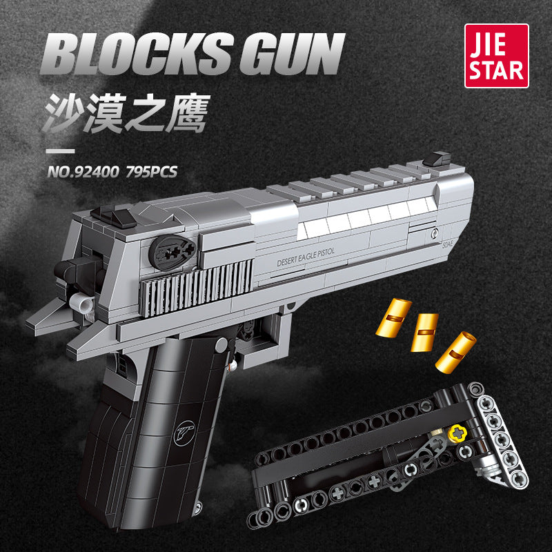 desert eagle pistol gun building set - 795 pcs | jiestar 92400 - 1