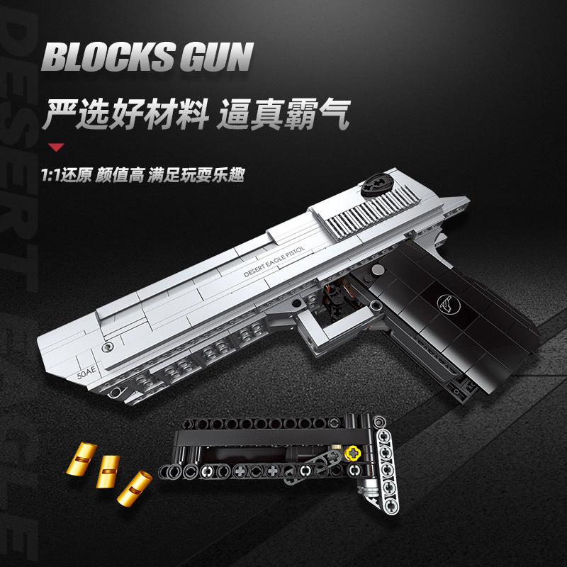 desert eagle pistol gun building set - 795 pcs | jiestar 92400 - 2