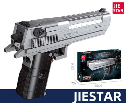 desert eagle pistol gun building set - 795 pcs | jiestar 92400 - 5