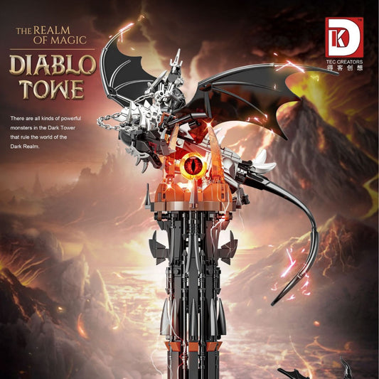 diablo towe dark tower with lights - 997 pcs | dk 7043 - 1