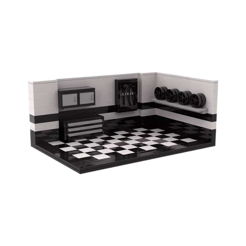 display garage for speed champions building set | moc-127308 - 2