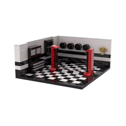 display garage for speed champions building set | moc-127308 - 2