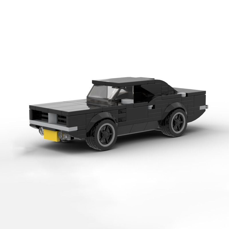dodge charger 1969 car building set | lego compatible - 1