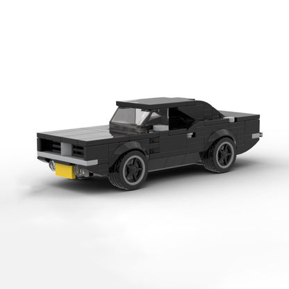 dodge charger 1969 car building set | lego compatible - 1