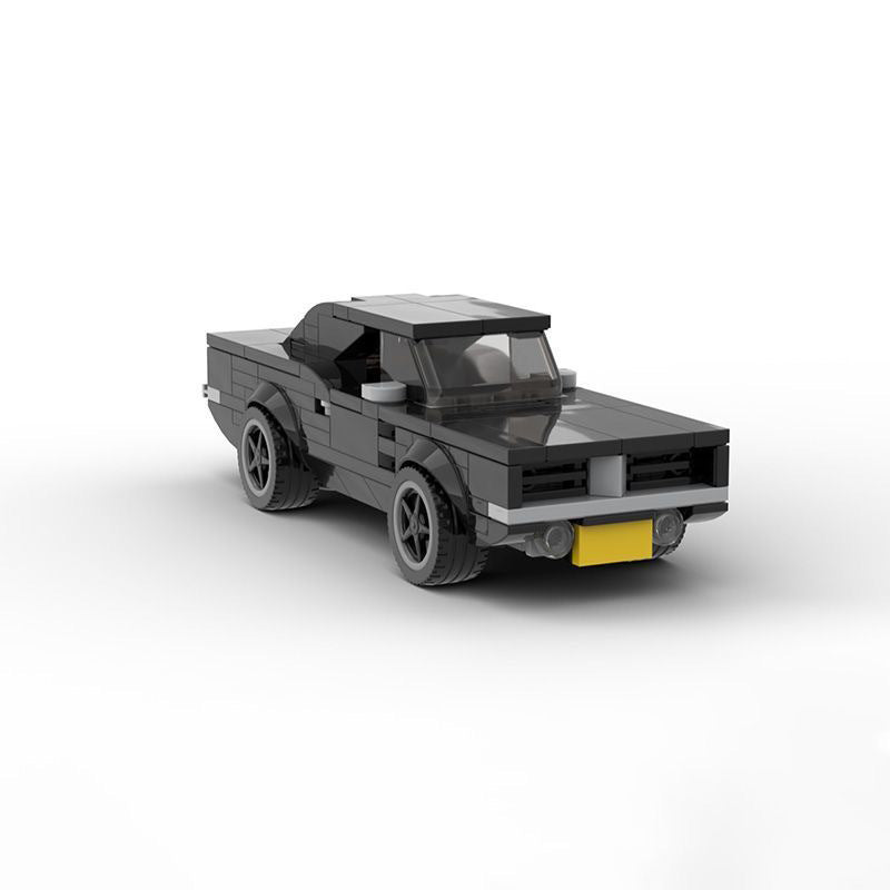 dodge charger 1969 car building set | lego compatible - 3