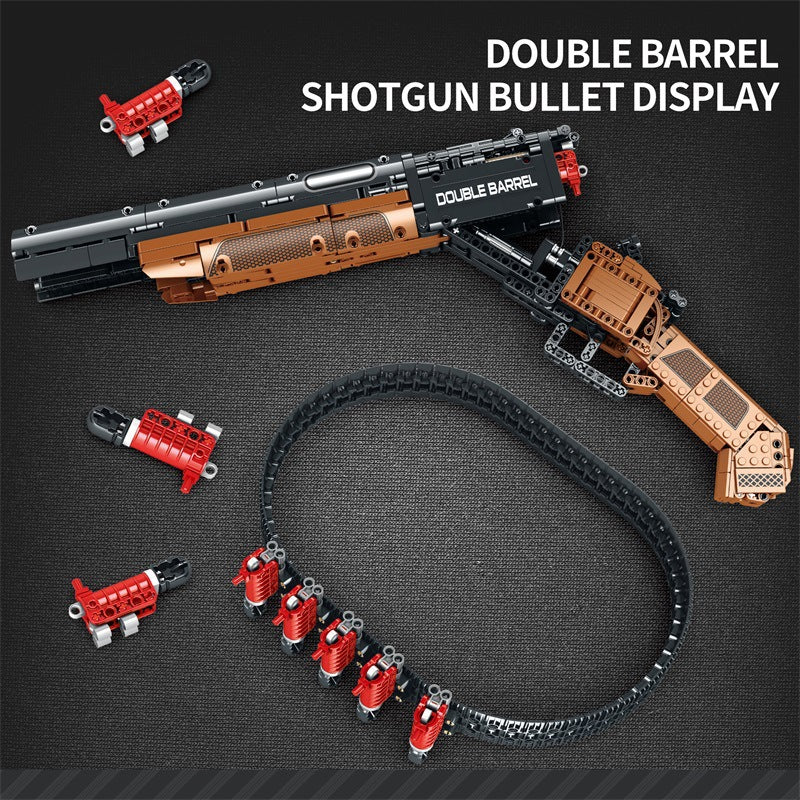 double barrel shotgun building block set - 1006 pcs reobrix 77028 - 4