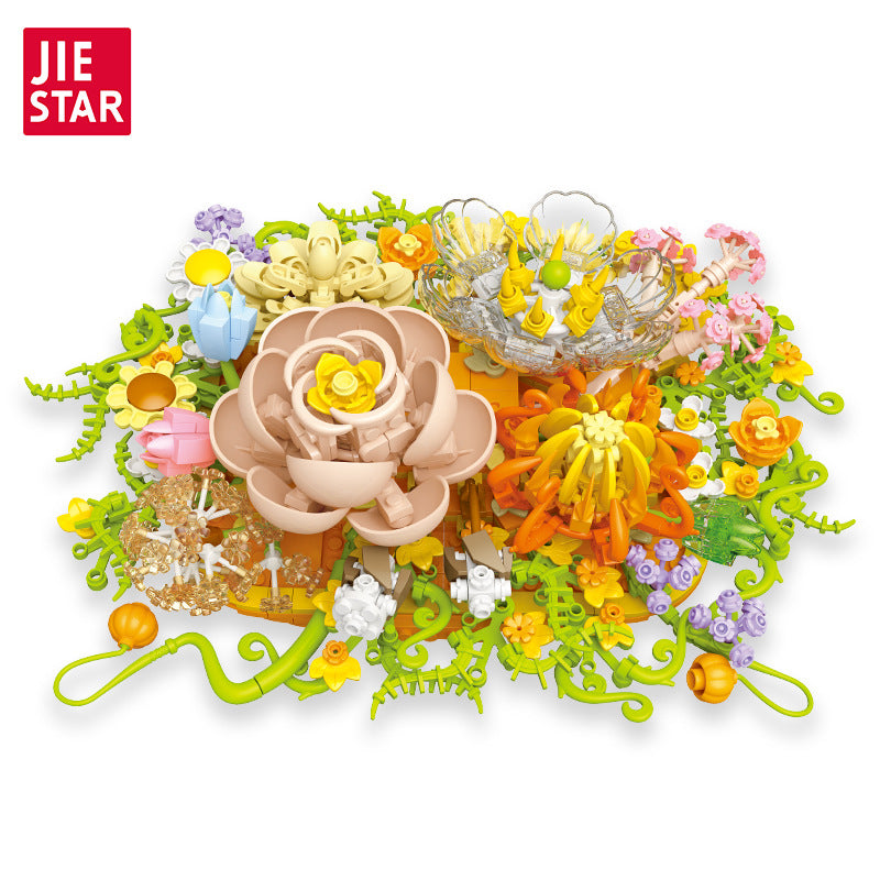 dream chaser elf flower building kit - 965 pcs | jiestar 9066 - 4