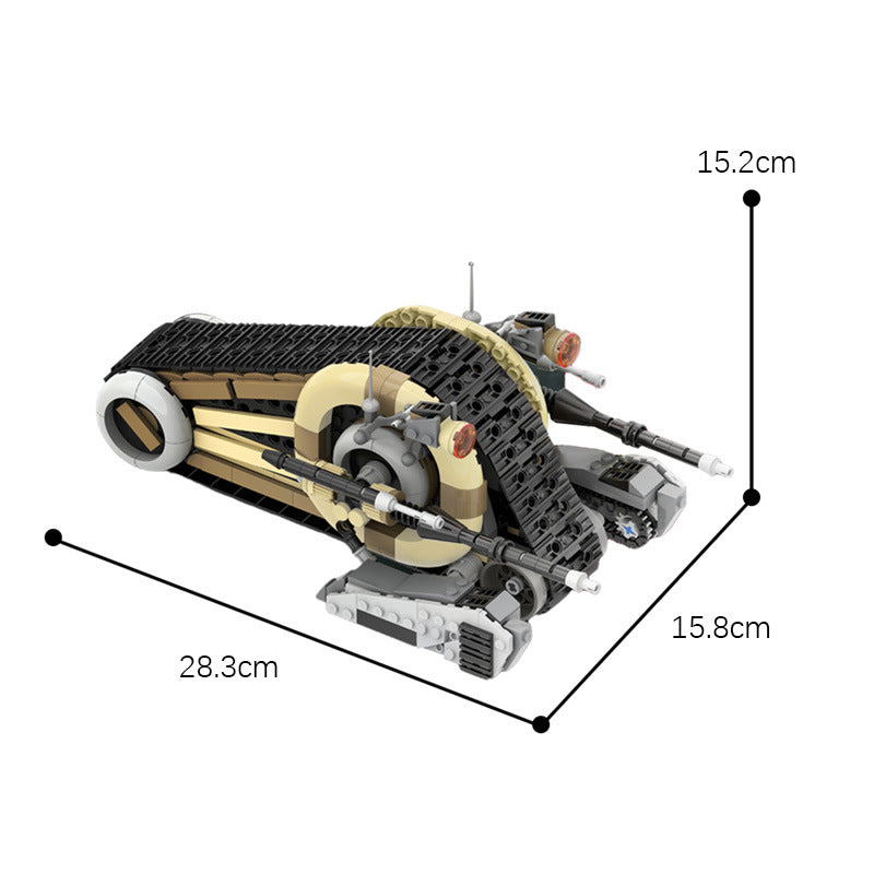 droid snail tank building set | star wars | moc-83769 - 3