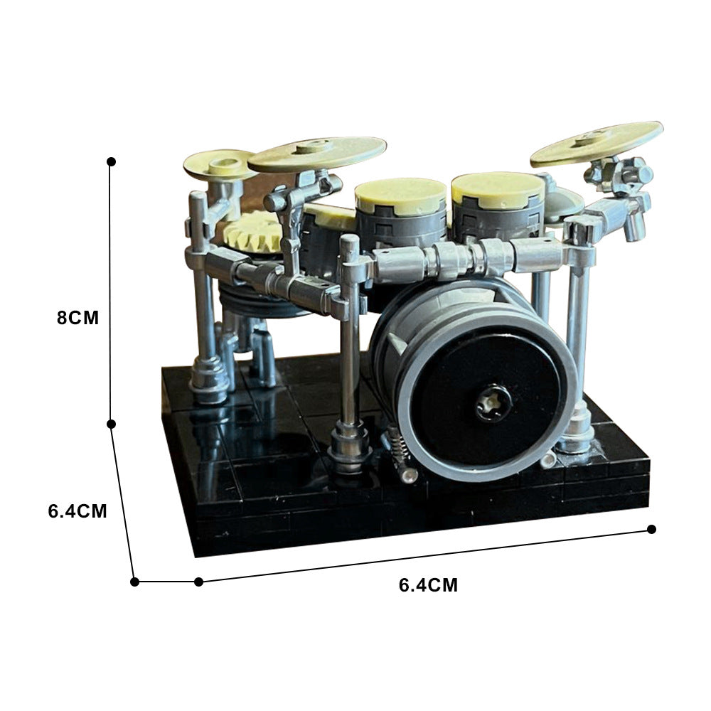 drumset with rack-system building set | moc-121738 - 4