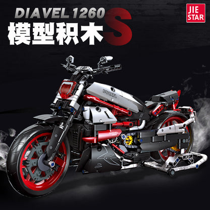 ducatl diavel 1260s motorcycle building kit | jiestar 91021 - 1