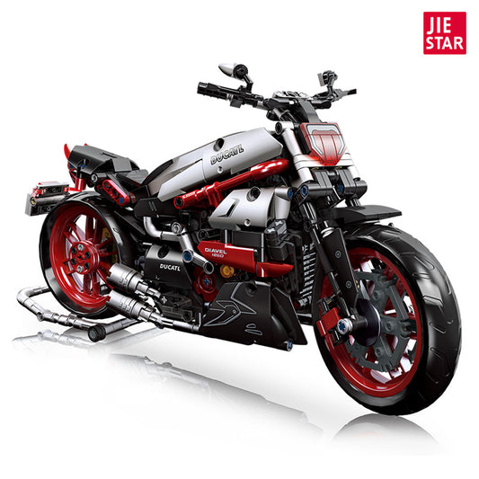 ducatl diavel 1260s motorcycle building kit | jiestar 91021 - 4