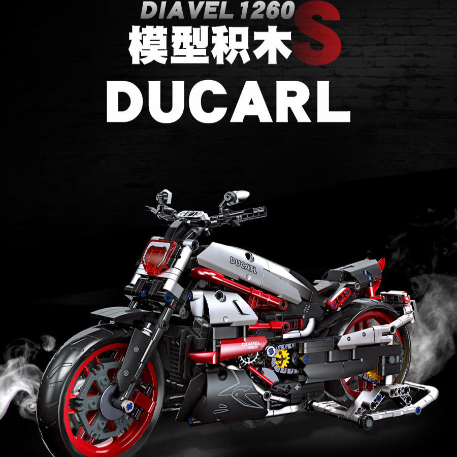 ducatl diavel 1260s motorcycle building kit | jiestar 91021 - 5