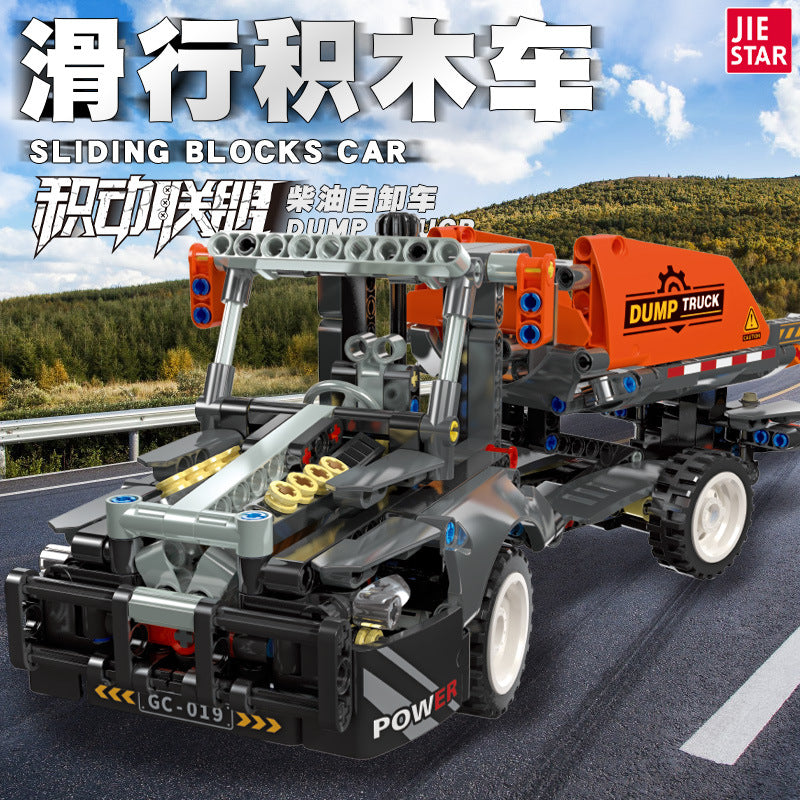 dump truck building set - 500 pcs | jiestar 91001 - 1