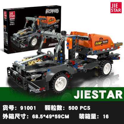 dump truck building set - 500 pcs | jiestar 91001 - 5