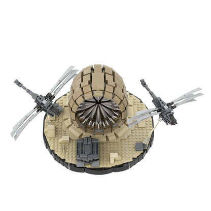 dune sandworm and ornithopter building set | lego compatible - 2