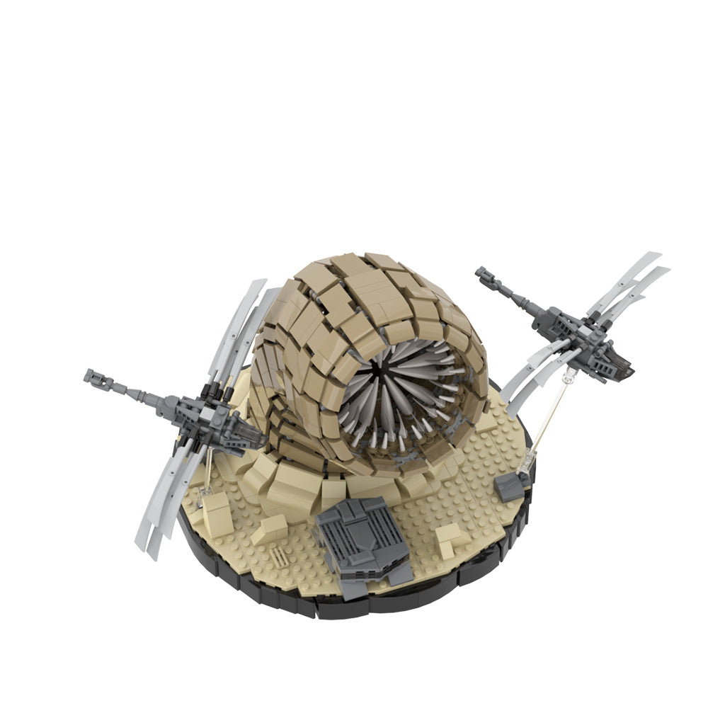dune sandworm and ornithopter building set | lego compatible - 3