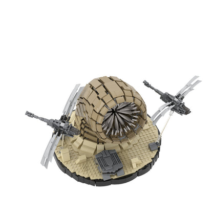 dune sandworm and ornithopter building set | lego compatible - 3