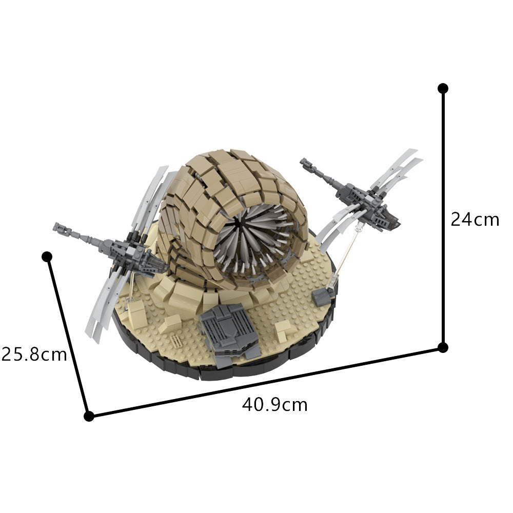 dune sandworm and ornithopter building set | lego compatible - 6