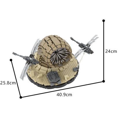 dune sandworm and ornithopter building set | lego compatible - 6