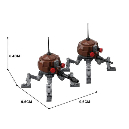 dwarf spider droid building set | star wars | moc-139597 - 3