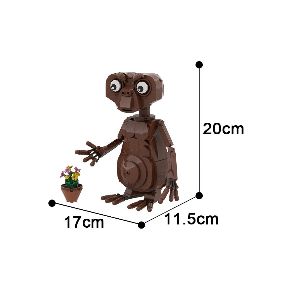 e.t. the extra-terrestrial building set | lego compatible - 4