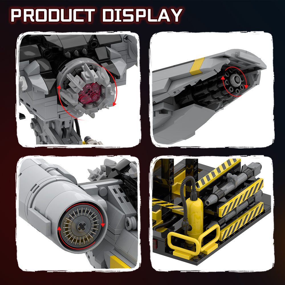 eagle close air support building set | helldivers | lego compatible - 3