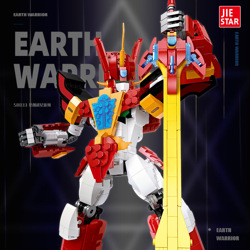 earth warrior mecha building kit - 1945 pcs | jiestar 58033 - 1