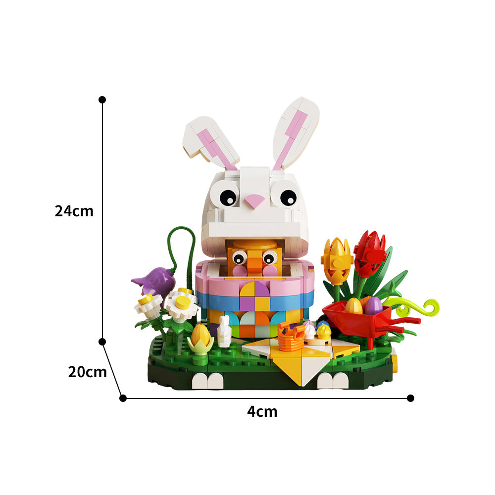 easter bunny egg building set | lego compatible - 3