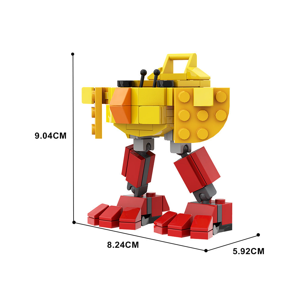 easter chick mech building set | moc-143820 - 4