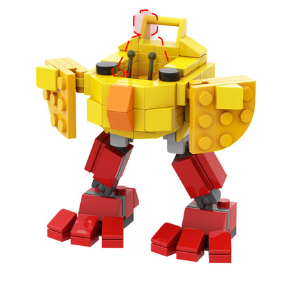 easter chick mech building set | moc-143820 - 5