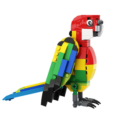 eastern rosella parrot building set | moc-14335 - 5