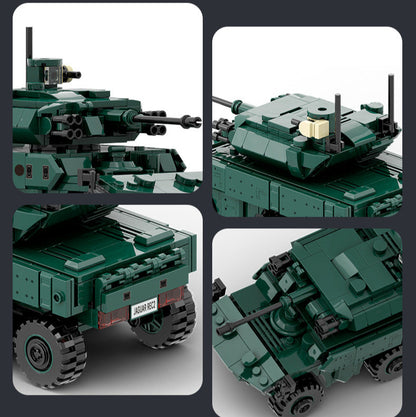 ebrc jaguar air defense vehicle building blocks set - wange bricks - 11