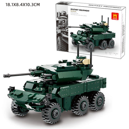 ebrc jaguar air defense vehicle building blocks set - wange bricks - 4