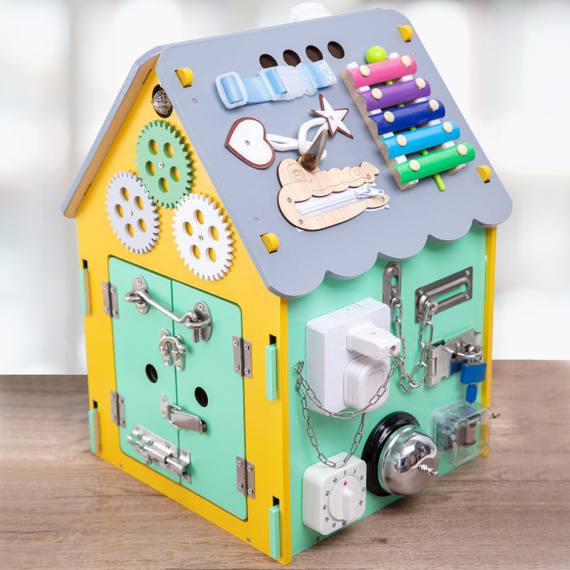 Educational Toy Busy House Treasure Chest Diy Colorful