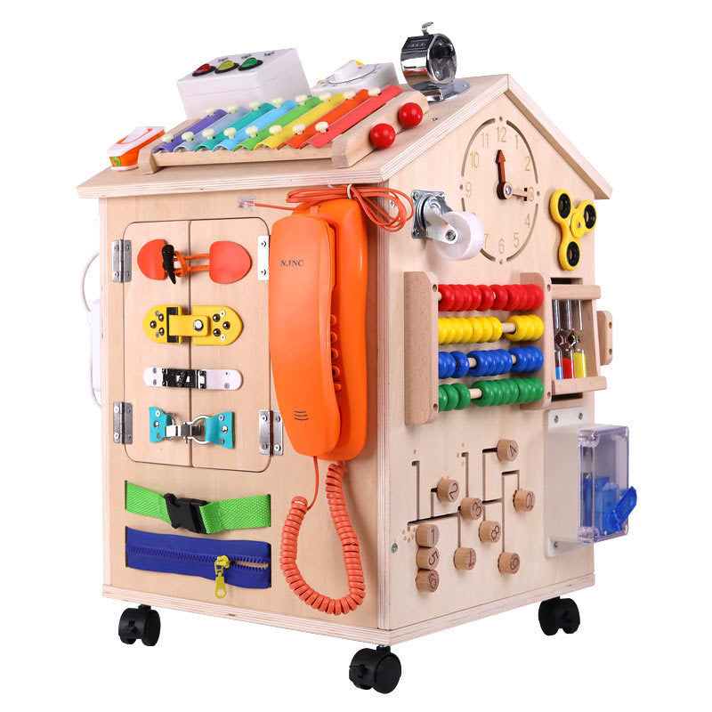 Educational Toy Busy House Treasure Chest Diy Diverse busy room