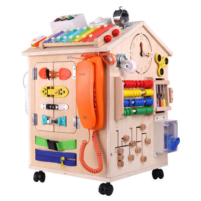 Educational Toy Busy House Treasure Chest Diy Diverse busy room