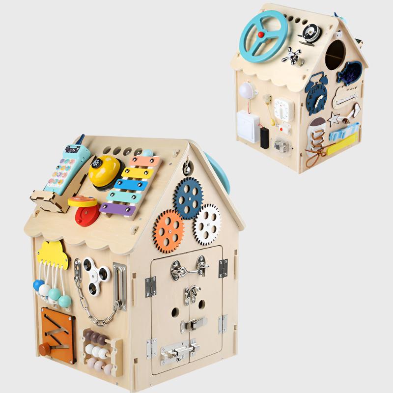 Educational Toy Busy House Treasure Chest Diy Log color upgrade