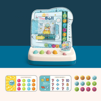 Educational Toy Desktop Game Console Bean Machine Blue electric