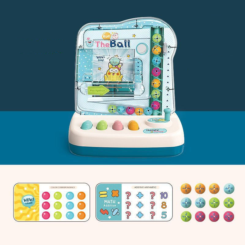 Educational Toy Desktop Game Console Bean Machine Blue Manual