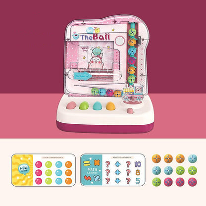 Educational Toy Desktop Game Console Bean Machine Pink electric