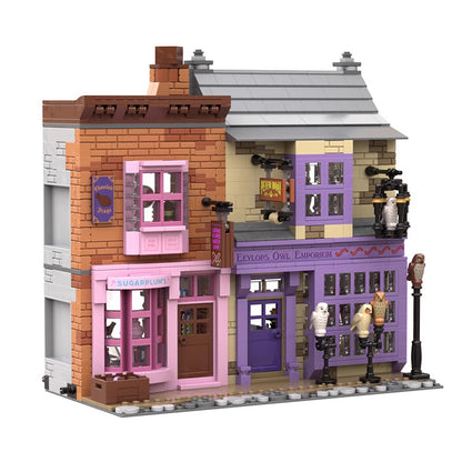 eeylops owl emporium and sugarplums sweet shop building set | moc-69155 - 5