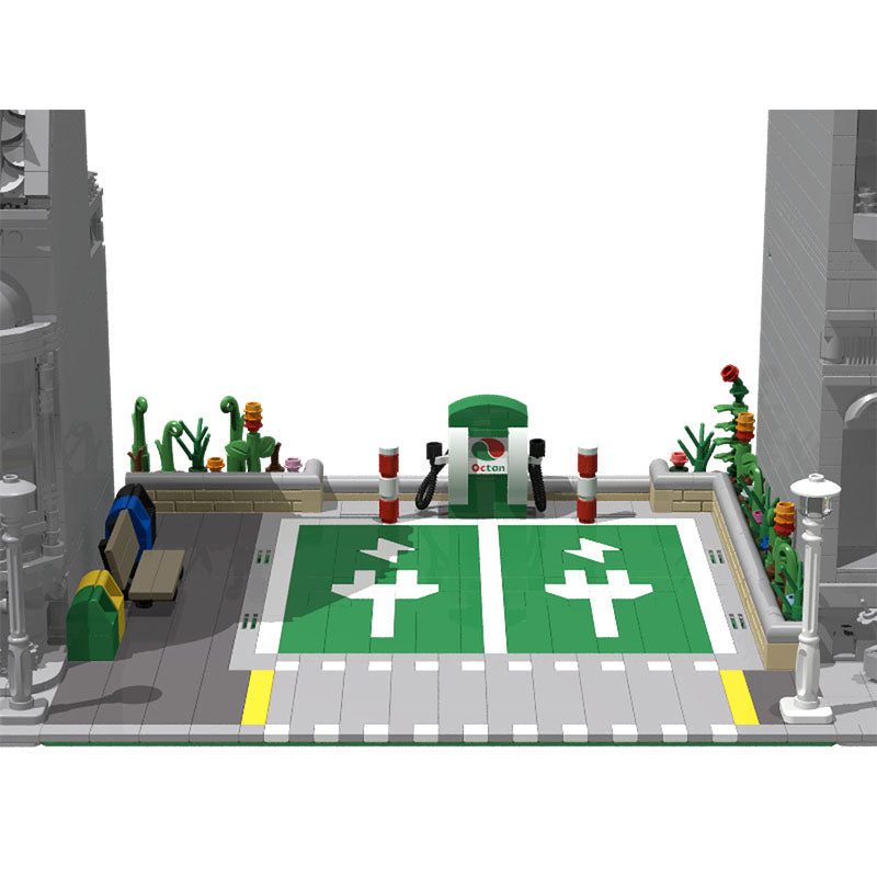 electric vehicle charging station building set | moc-132972 - 2